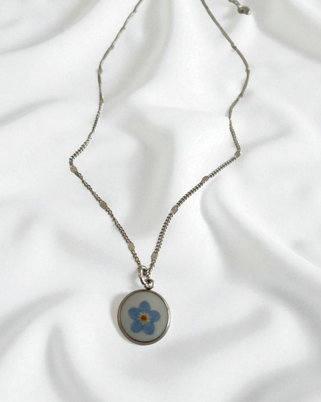 Collana AMAY con fiore "Non ti scordar di me (Myosotis)" - Unima Design_2