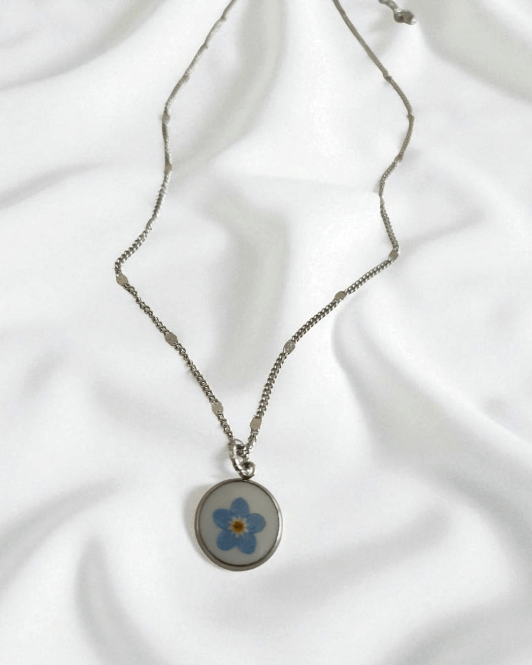 Collana AMAY con fiore "Non ti scordar di me (Myosotis)" - Unima Design