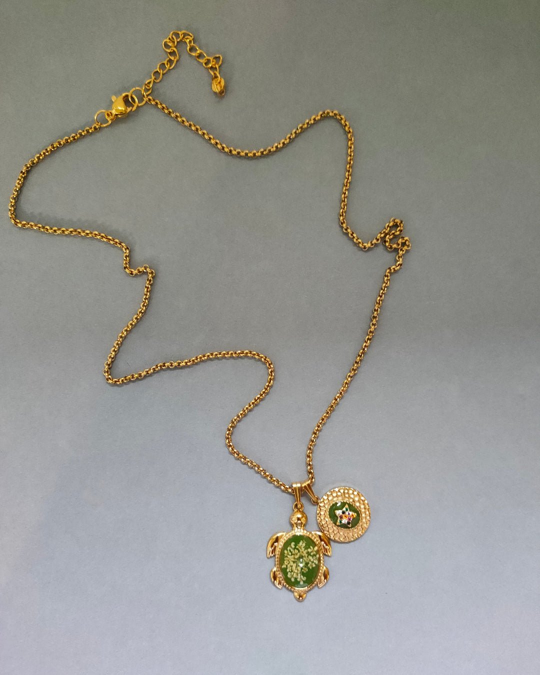 Collana LUCE DI MARE con fiore "Pizzo della Regina Anna" - Unima Design