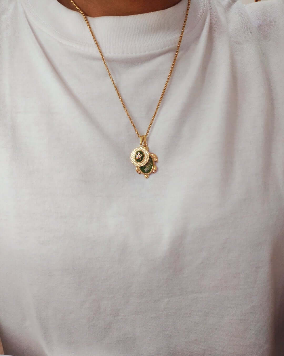 Collana LUCE DI MARE con fiore "Pizzo della Regina Anna" - Unima Design