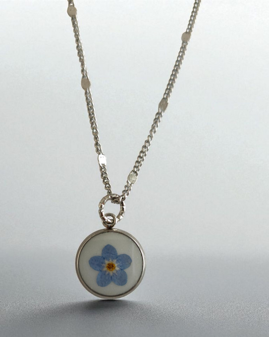 Collana AMAY con fiore "Non ti scordar di me (Myosotis)" - Unima Design
