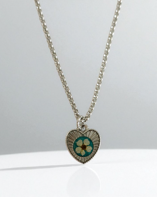 Collana LUZ con fiore "Spirea bianca - Unima Design