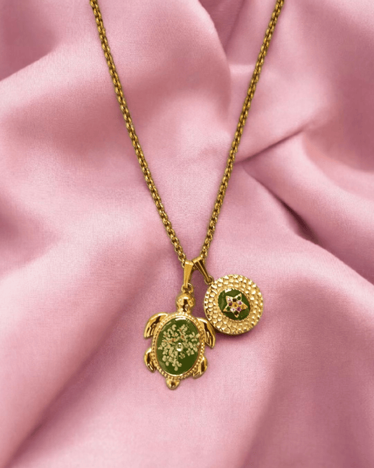 Collana LUCE DI MARE con fiore "Pizzo della Regina Anna" - Unima Design