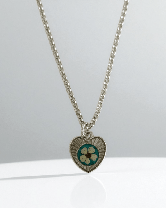 Collana LUZ con fiore "Spirea bianca" - Unima Design