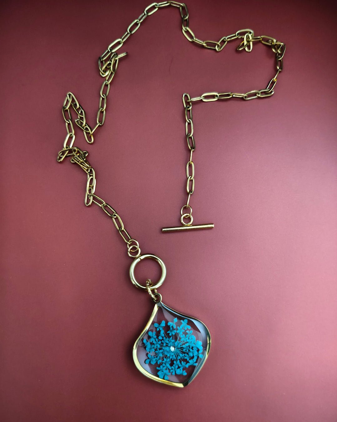 Collana PETALO con il fiore "Pizzo della Regina Anna" - Unima Design