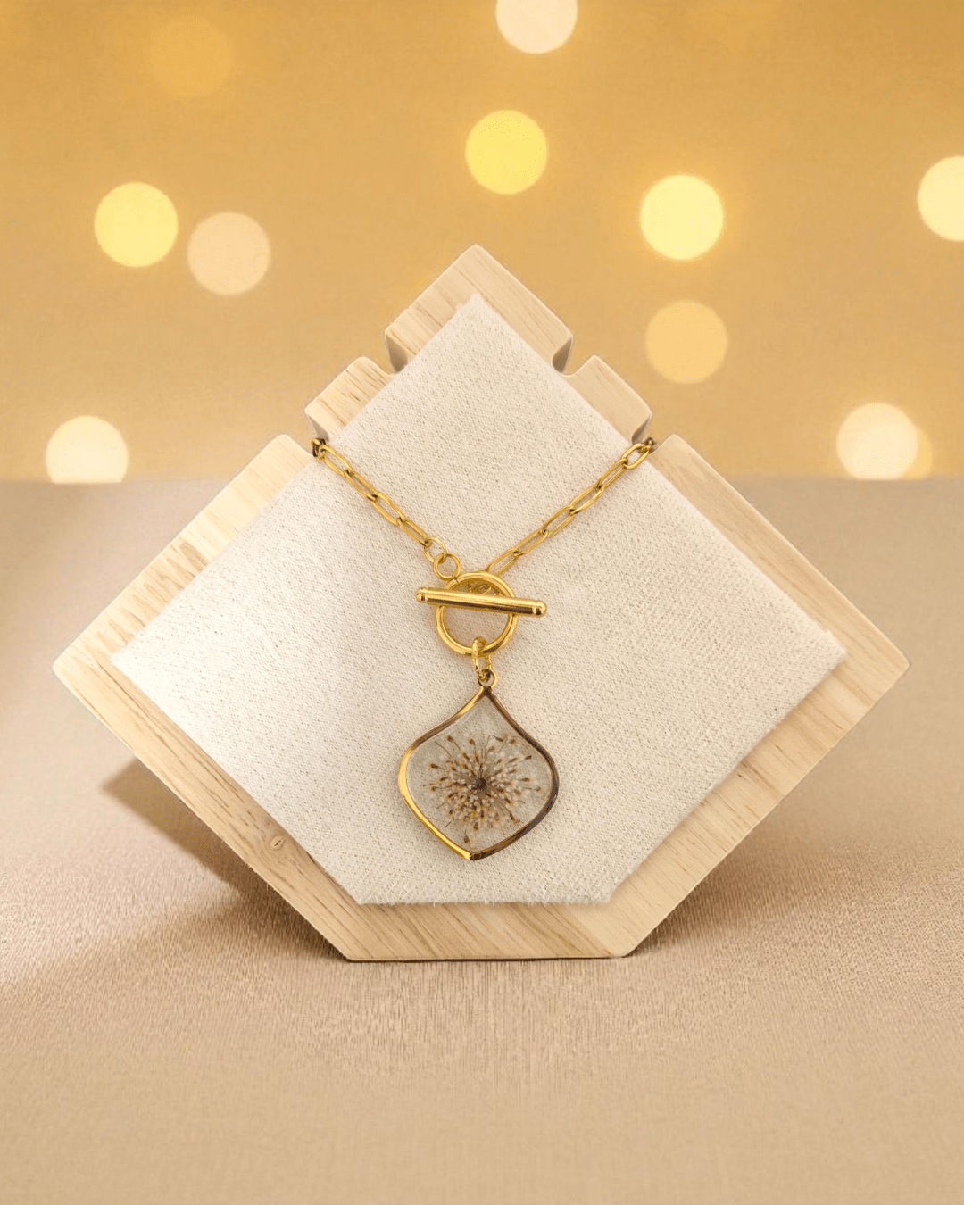 Collana PETALO con il fiore "Pizzo della Regina Anna" - Unima Design