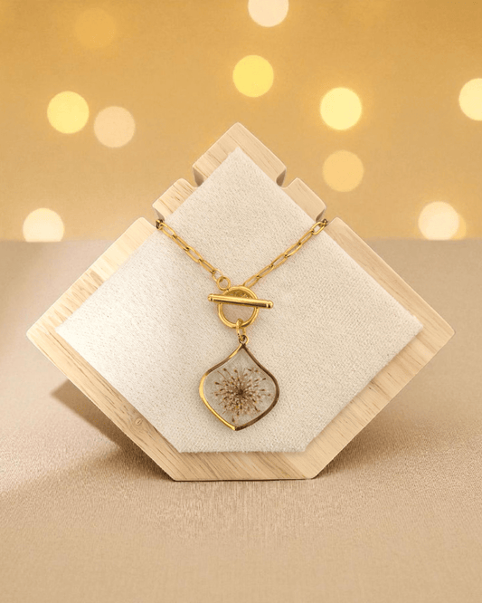 Collana PETALO con il fiore "Pizzo della Regina Anna" - Unima Design